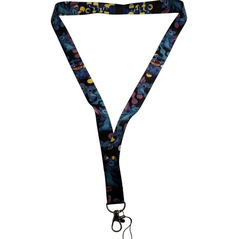 Disney Lilo & Stitch Neck Lanyard Pin Trading ID Key Holder Experiment 626 NEW